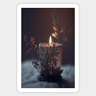 If nature was a candle - Delicately Ornate candle Sticker